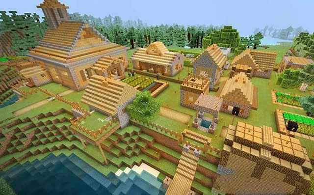tìm dân làng trên Minecraft Mobile